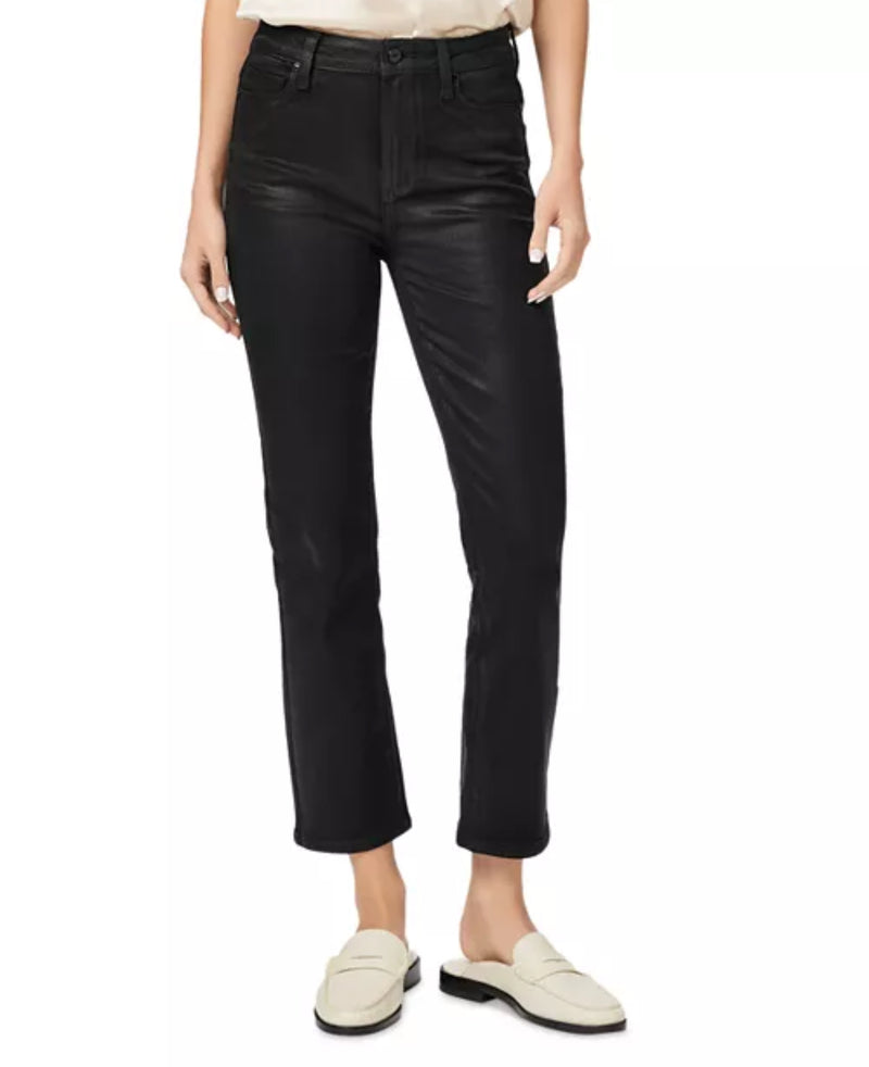 Paige Cindy Jeans - Black Fog Luxe Coating