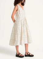 Merlette Wallis Embroidered Dress - Chalk