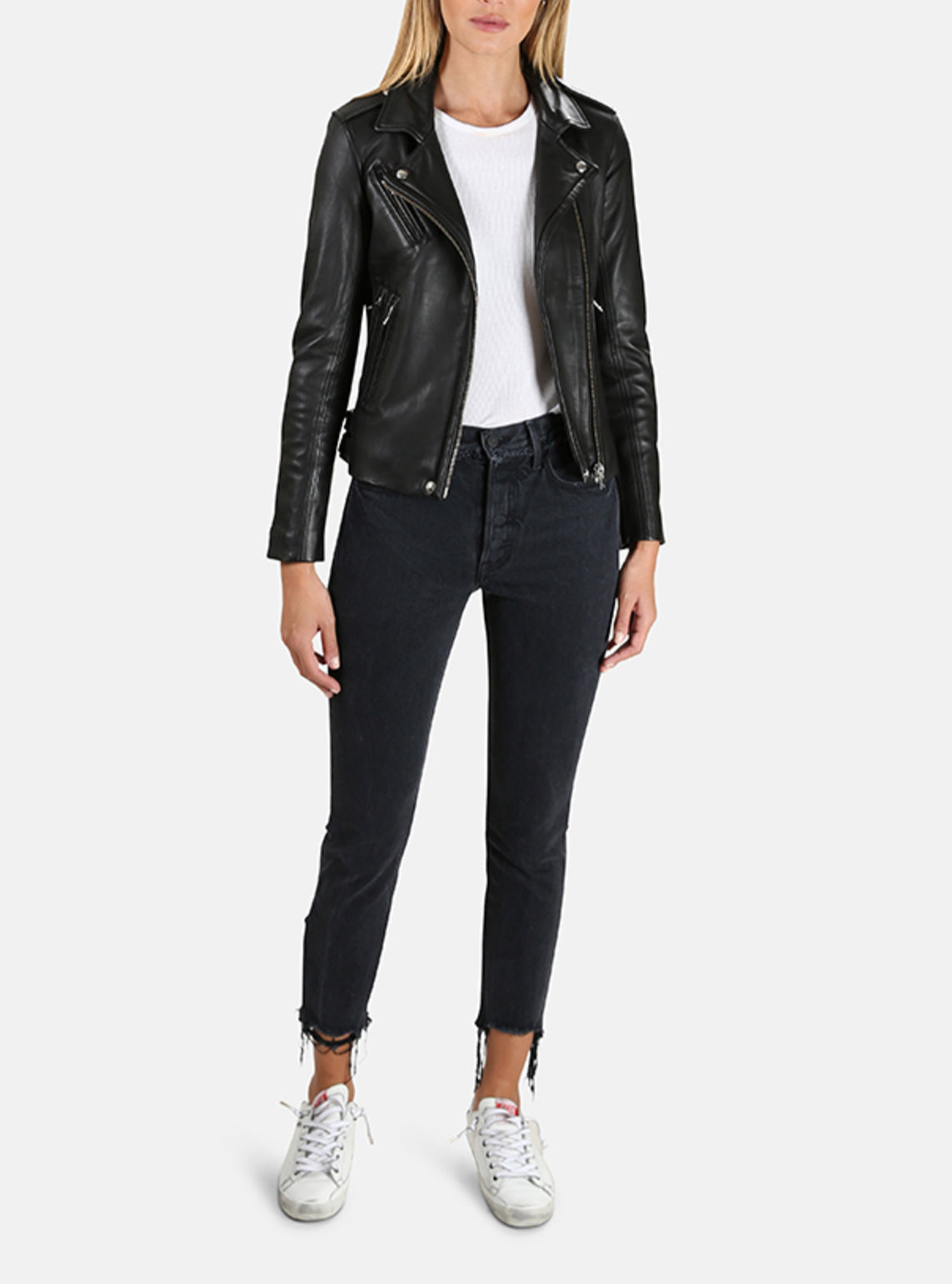 GRLFRND Karolina Skinny With Chewed Hem - Excuse My French