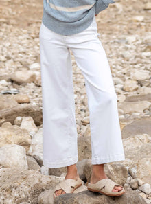 MERSEA Nomad Cropped Sailor Jean - White Sails