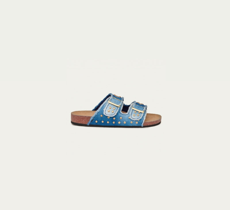 Claris Virot Odette Sandals - Indigo Denim