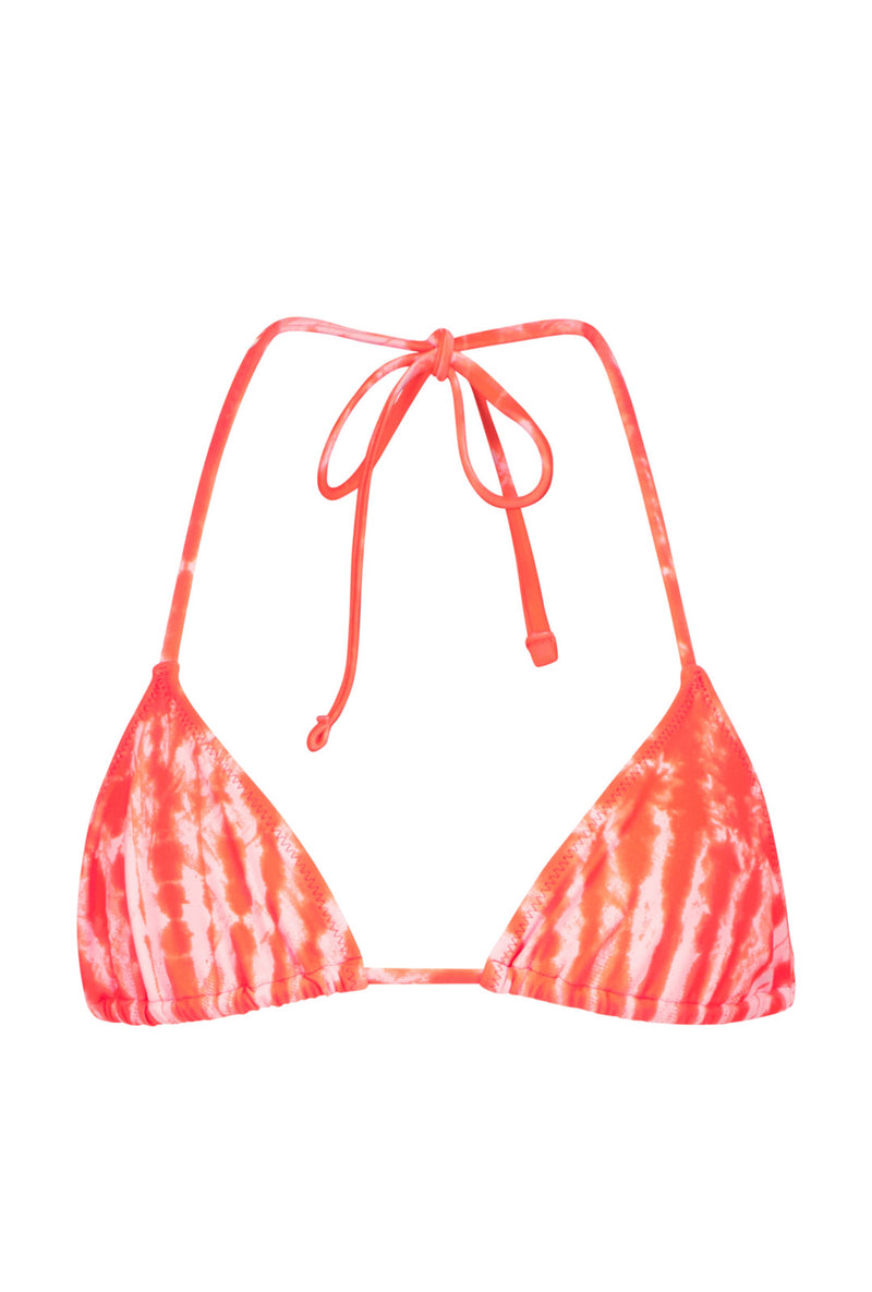 TROPIC OF C Praia Tie-Dye Bikini Top - Mystic Pink