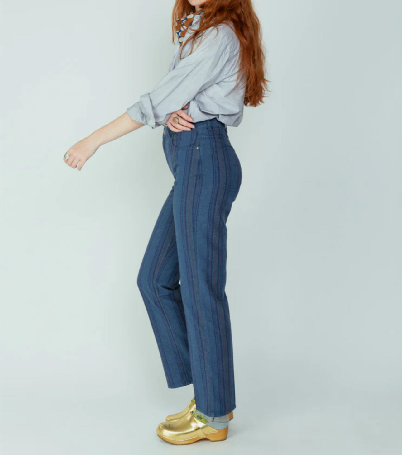 Chloé Stora Ruby Stripe Denim Trouser