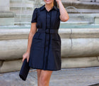 Sail to Sable Ella Belted Shirt Dress - Black