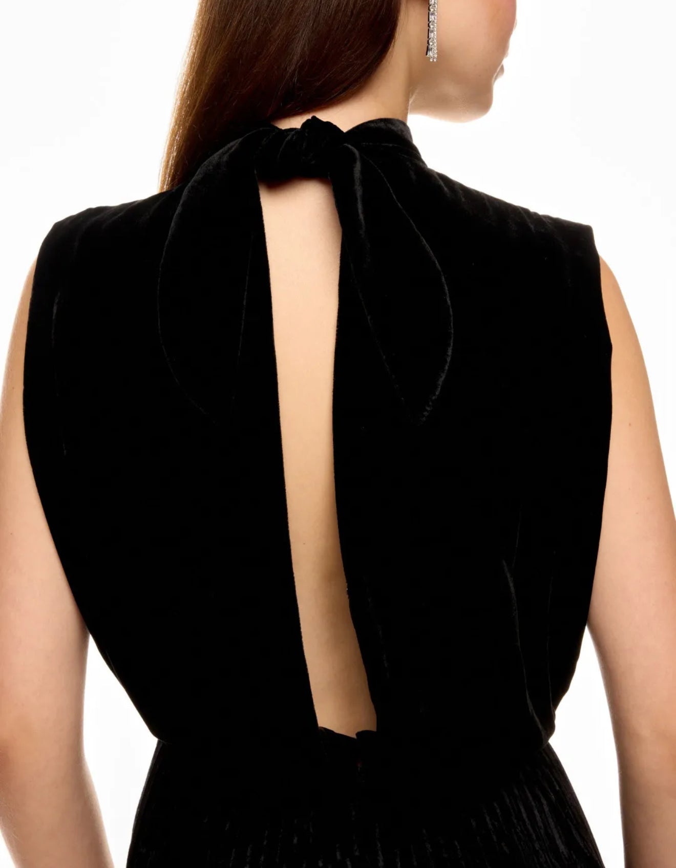 Saloni Fleur Velvet Dress - Liquid Black | Shop Designers on Sale Saloni Fleur Velvet Dress - Liquid Black | Shop Designers on Sale