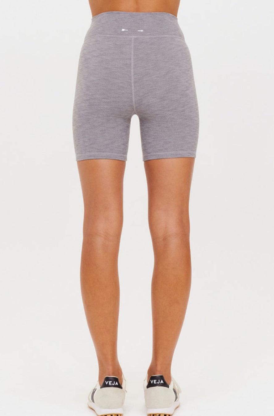 The Upside Studio Spin Short - Grey Marle