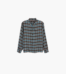 Rails Andie Plaid Flannel Button-Up Shirt - Rose Teal Coal