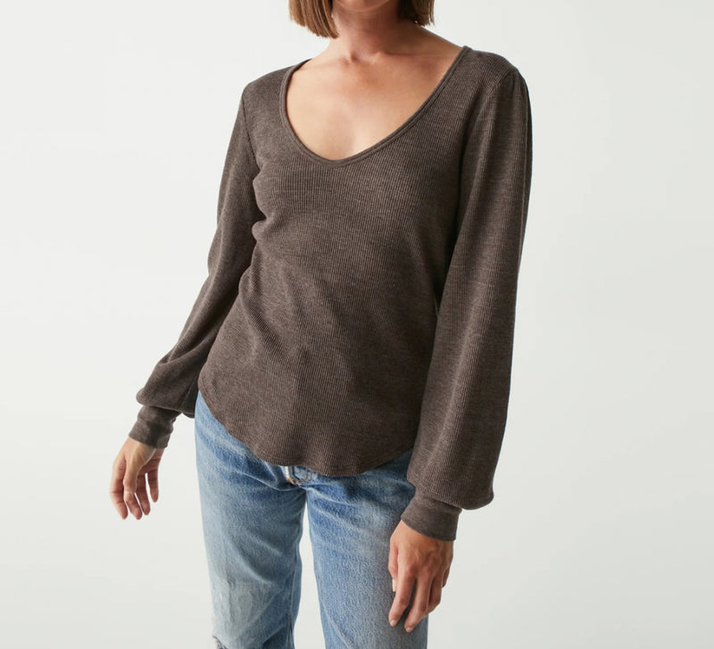 Michael Stars Ida Puff Sleeve Tee - Java