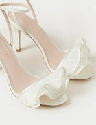 Loeffler Randall Estella Ruffle Heeled Sandal - Pearl