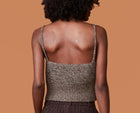 Monrow Marled Sweater Rib Top