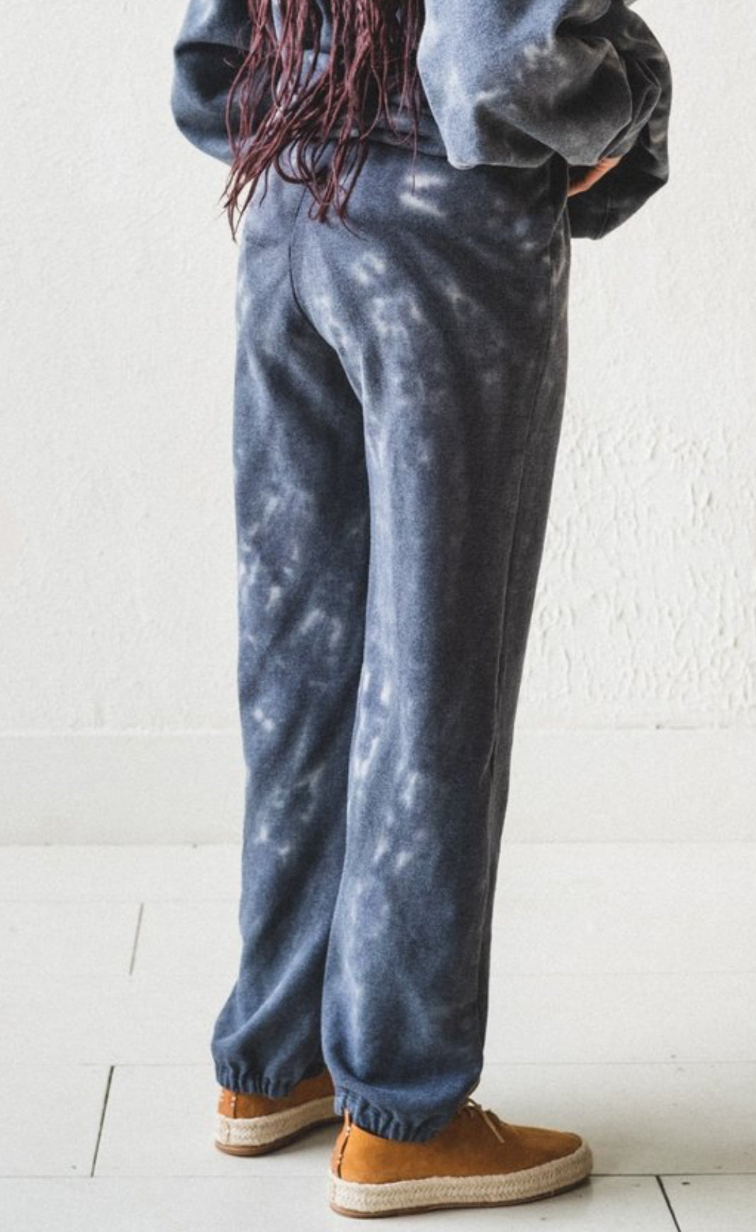 LACAUSA Slater Sweatpants - Smokey Quartz Tie Dye