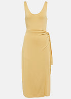 Vince Scoop Neck Camisole Wrap Dress - Warm Sand