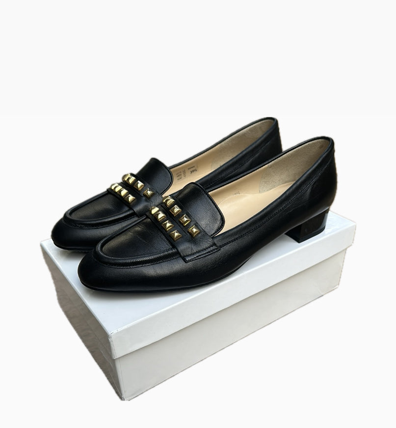 Brunate Biba Leather Loafers - Black