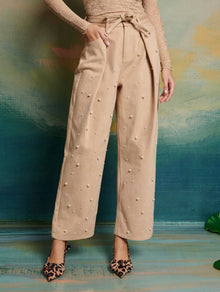 DREAM Sister Jane Victoria Pearl Trousers - Tan
