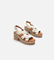 Clergerie Calixa Platform Sandal - Cream