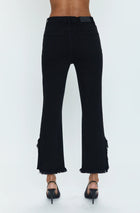 Pistola Lennon Frayed Crop - Blackbird