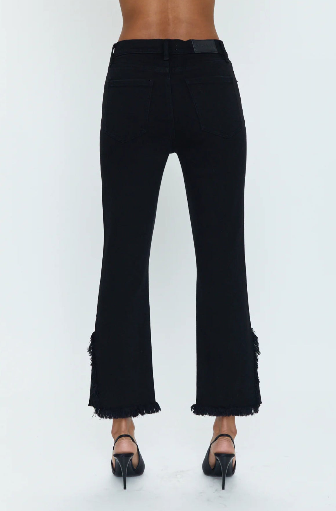 Pistola Lennon Frayed Crop - Blackbird