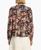 Tanya Taylor Miranda Printed Blouse - Peach Multi