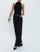 Pistola Jasmine High Rise Wide Leg Trouser - Black