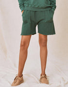 The Great. The Patch Pocket Sweat Short - Palm Leaf