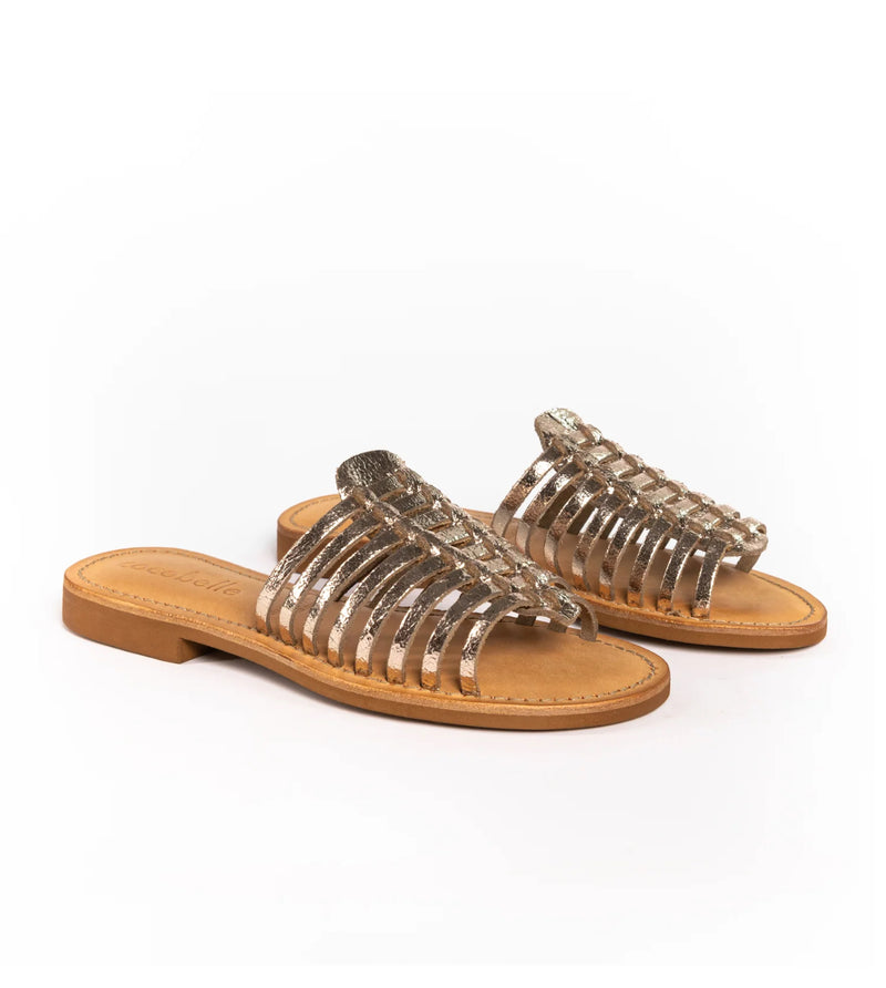 Cocobelle Ravenna Sandal - Cracked Gold