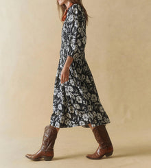 The Great. The Cobblestone Dress - Navy Whisper Floral