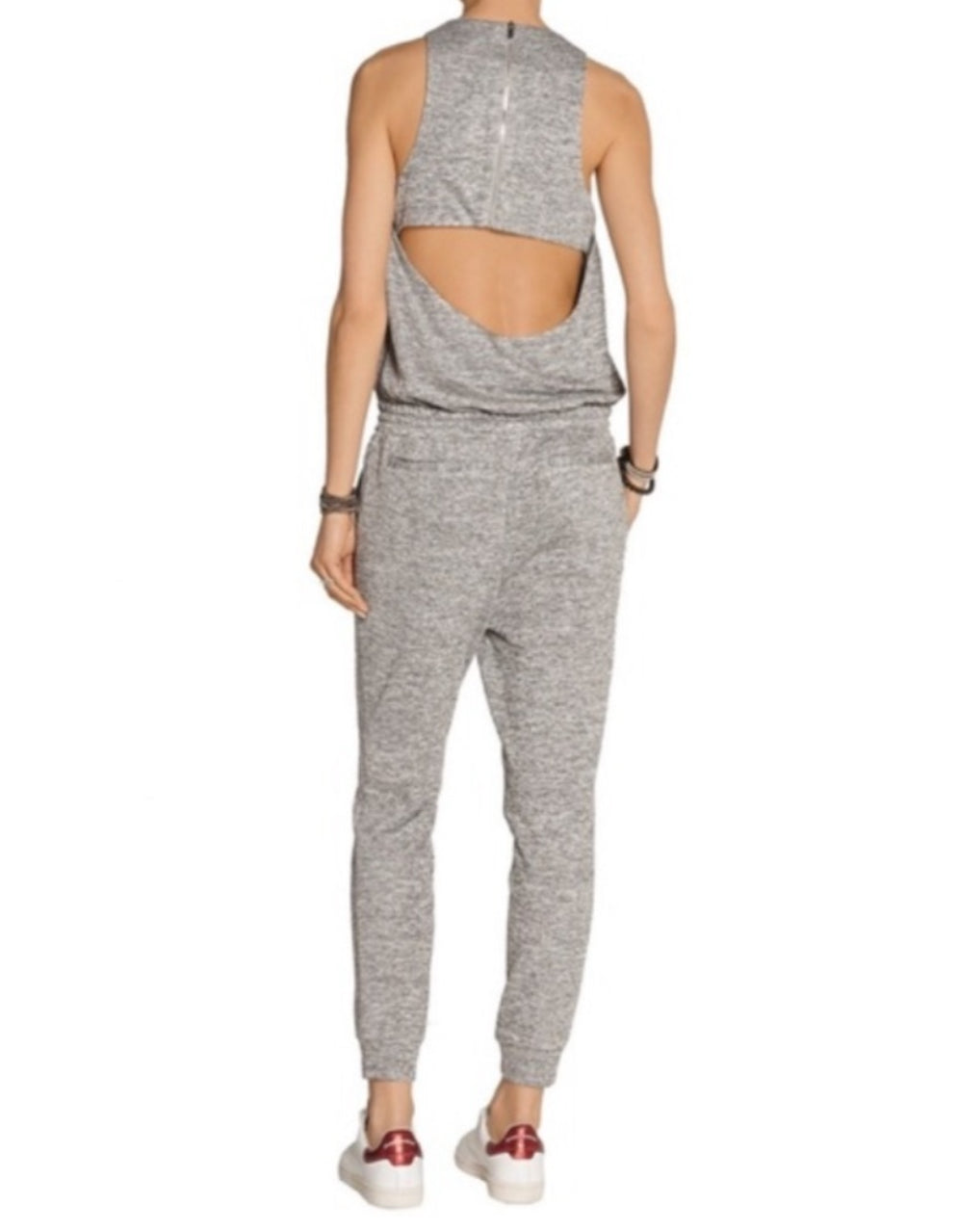 Elizabeth and James Azia Cutout Jersey Jumpsuit - Grey