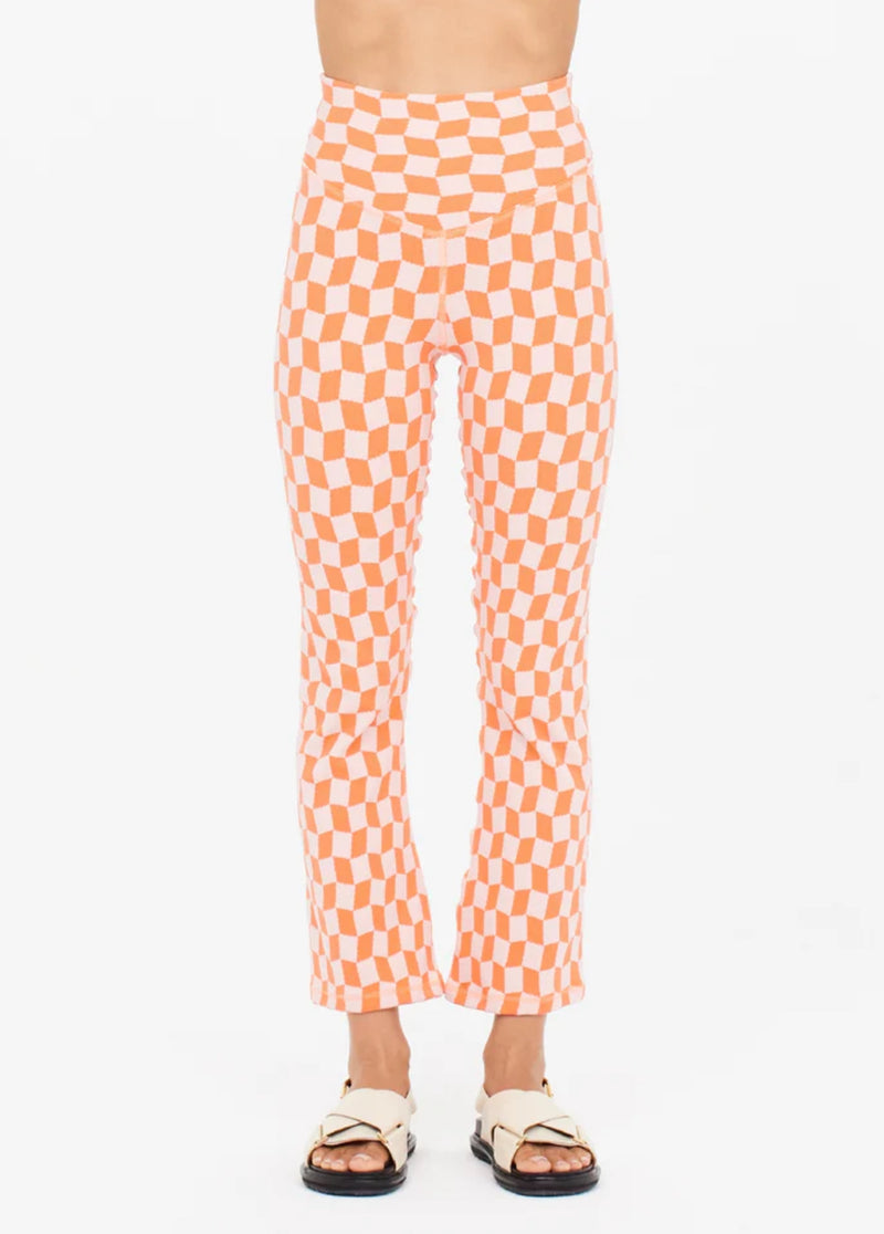 The Upside Yosemite Thia Flare Pant - Nectarine Petal