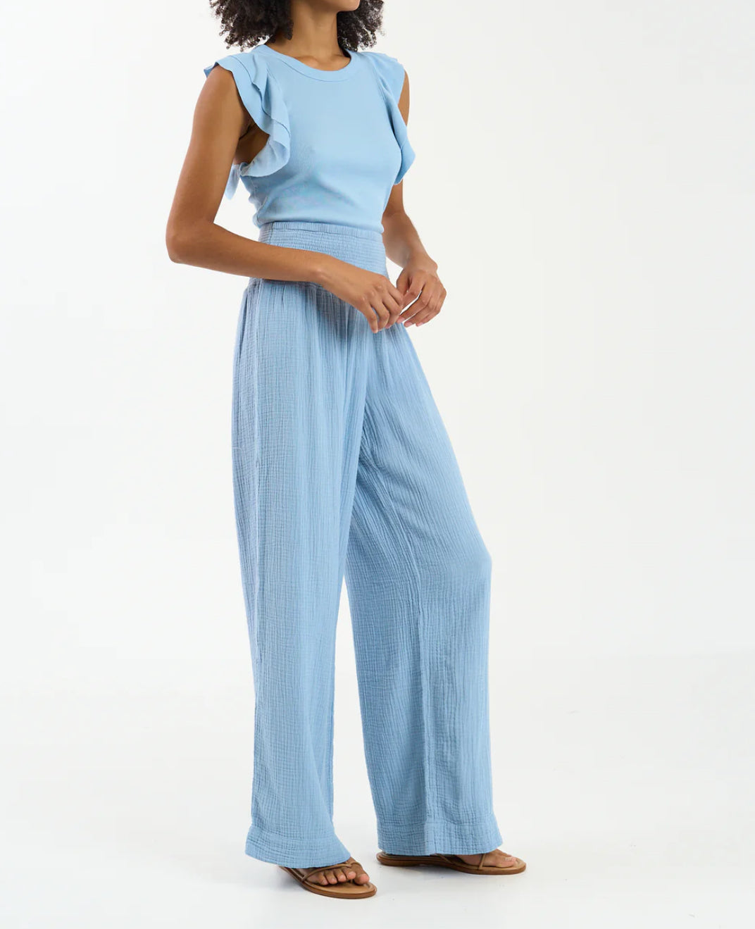 sundays Lila Pants - Dusty Blue