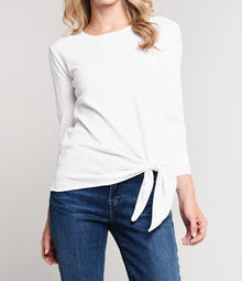 Brochu Walker The Mya Tie Pullover - Parchment White