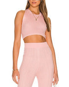 Callahan Knitwear Greta Halter - Gossamer Pink