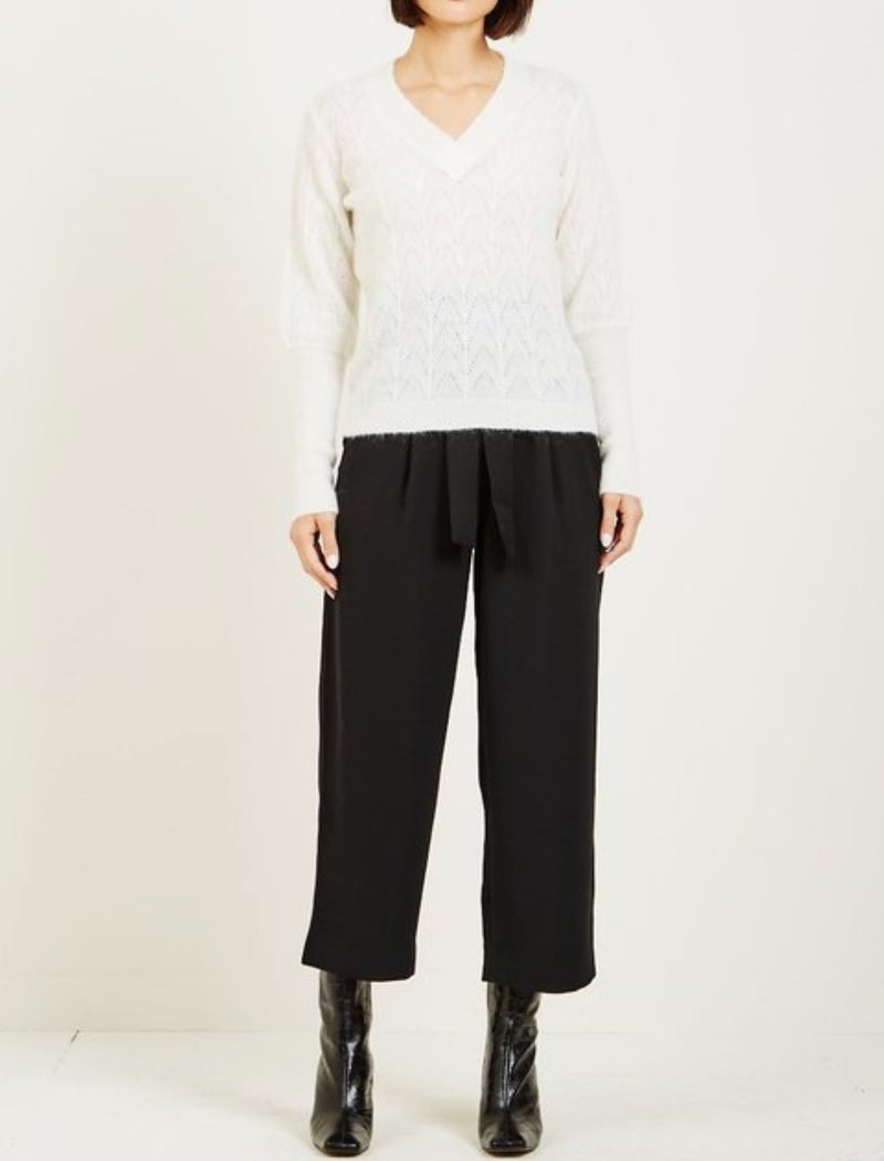 Just Female Teri Knit Sweater - Ivory