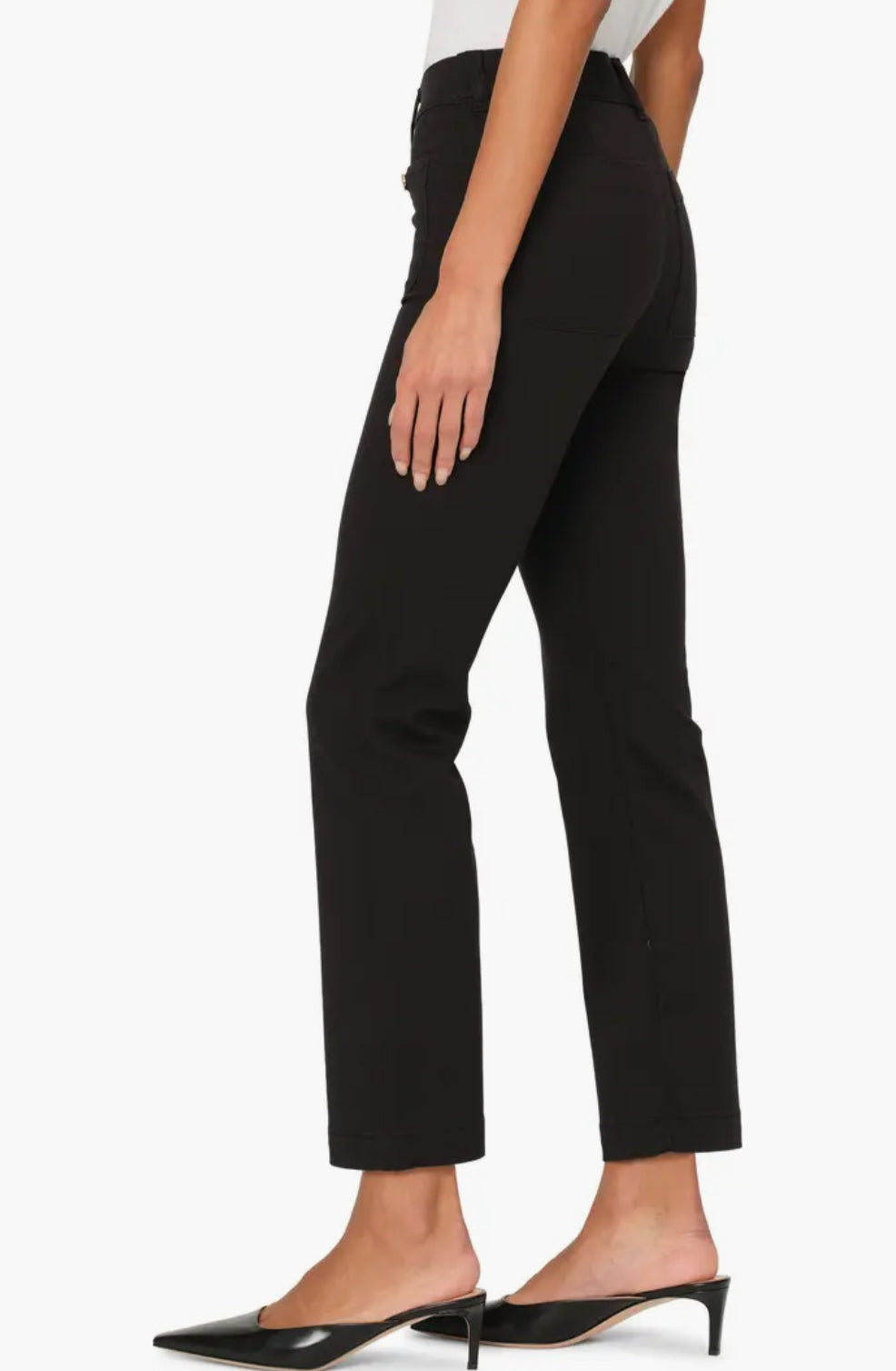 DL1961 Mara Instasculpt Mid Rise Ankle Straight Leg Jean - Black Onyx Dynamic