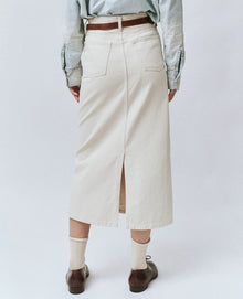 The Great. The Column Skirt - Natural