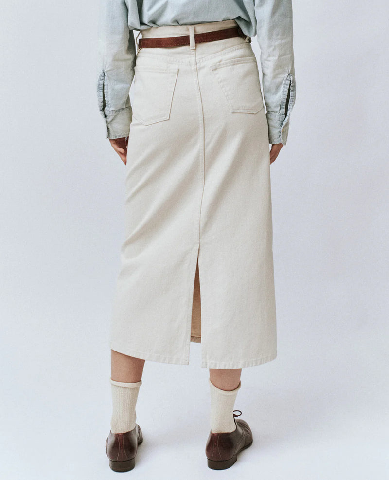 The Great. The Column Skirt - Natural