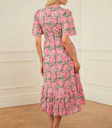 Pink City Prints Jemima Dress - Bubblegum Rose