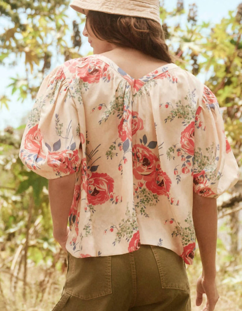 The Great. The Bungalow Top - Echo Rose Print