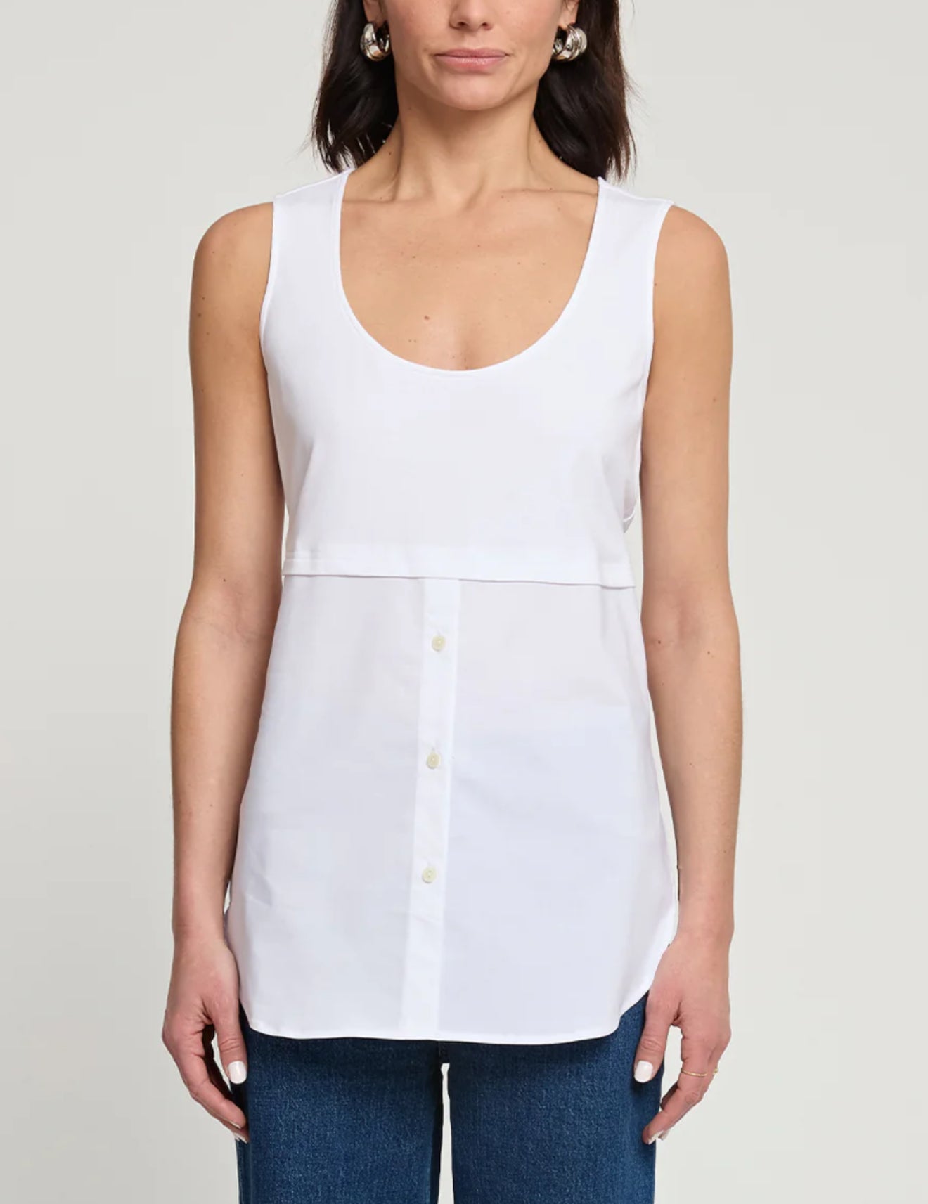 Hinson Wu Claire Sleeveless Foundation Layer - White