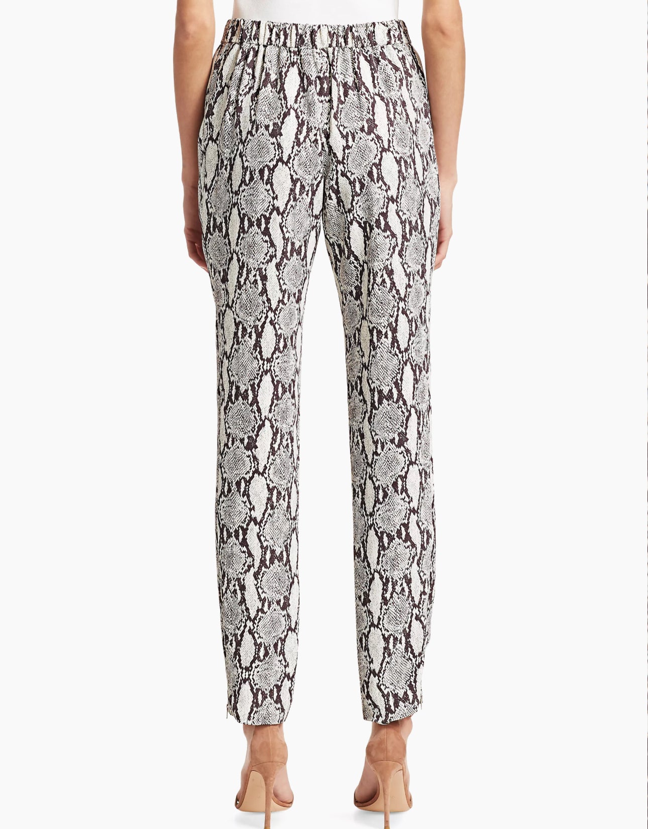 A.L.C. Elijah Python Print Silk Pants