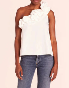 Amanda Uprichard Hermosa Top in White