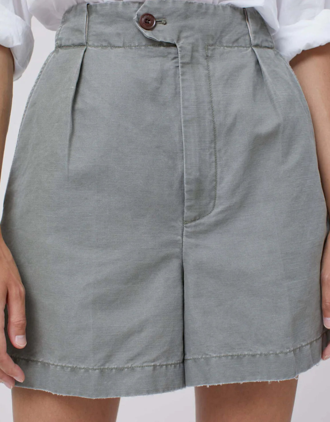 Closed Shape Shorts - Basil