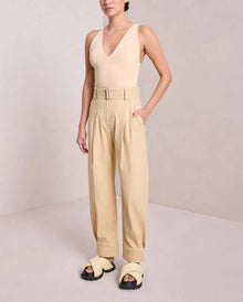 A.L.C. Vera Plunging Bodysuit - Straw