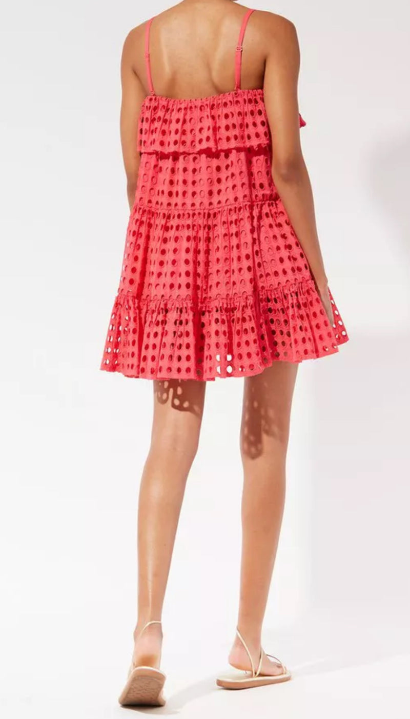 Solid & Striped The Nyla Dress Eyelet - Primrose