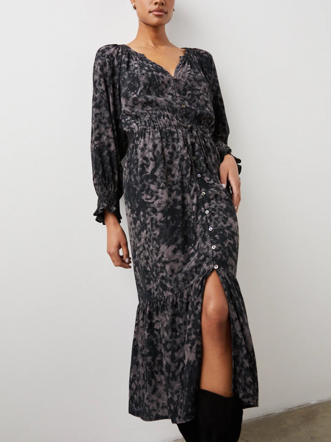 Rails Cece Dress - Charcoal Tortoise