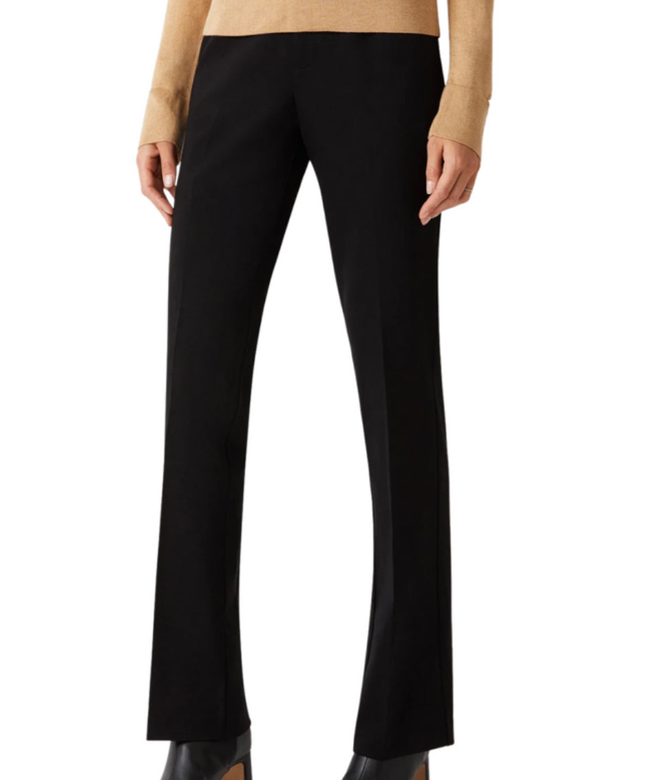 ecru Courtlandt Slim Bootcut Pant - Black