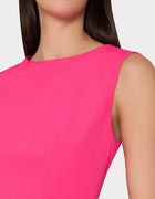 MILLY Haddy Pleated Mini Dress - Pink