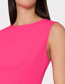 MILLY Haddy Pleated Mini Dress - Pink