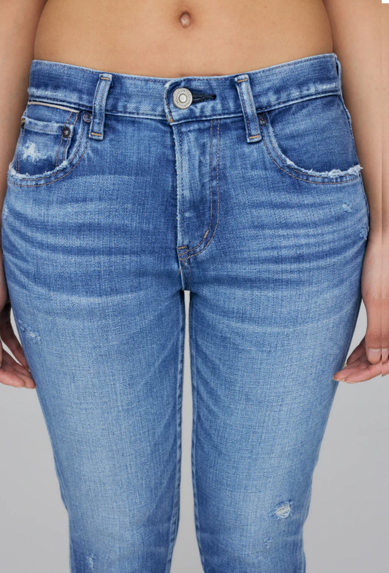 Moussy Vintage Checotah Skinny Jeans - Light Blue