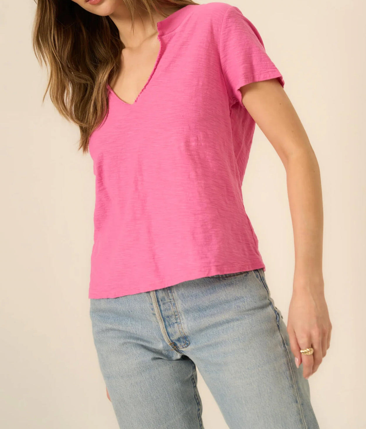 Project Social Plata Notched Tee - Love Potion Pink