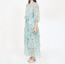 Christy Lynn Sara Dress - Teal Vintage Floral